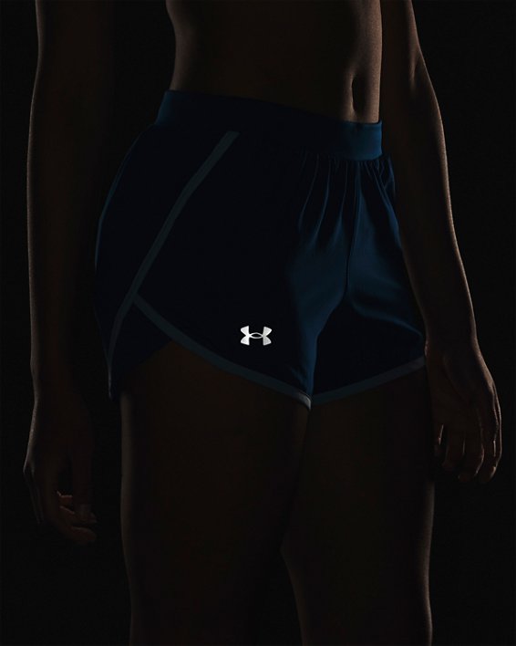 Women's UA Fly-By 2.0 Shorts in Blue image number 3